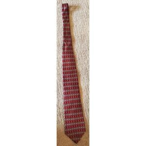 Red Bert Pulitzer All Silk Tie Made in USA Vintage